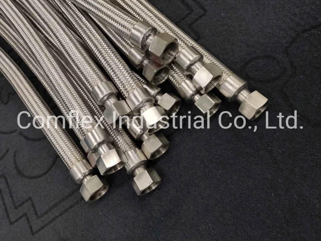Corrugated Stainless Steel Flexible DN 1/4-12 Inch Corrugated Metal Hose with Assembly Flange