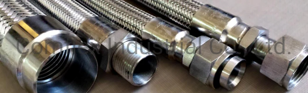 1/4-12&quot; SS304 316 Corrugated Stainless Steel Braided Flexible Metal Tubing Pipe Hoses for Cooling or Heating Steam, Hydrocarbons, Gases^