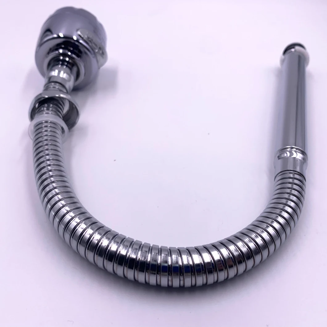 Stainless Steel Flexible Kitchen Faucet Spout Water Hose Tube, 360 Rotatable