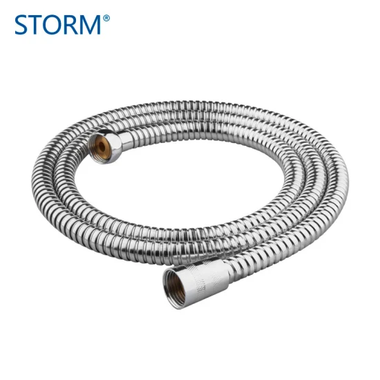 Bathroom Double Lock Stainless Steel Spiral Flexible Hose 1.5m Shower Hose